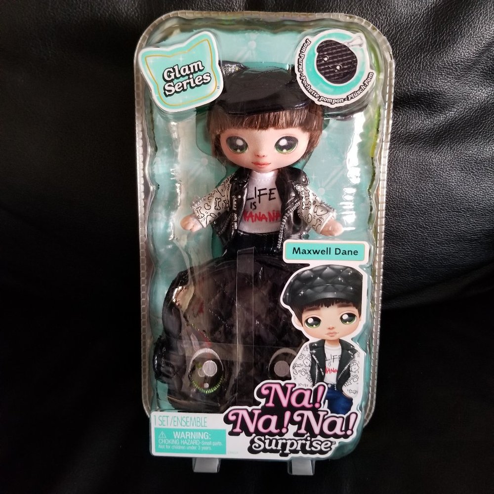 Na Na Na Surprise Glam Series Maxwell Dane 2-in-1 Pom Doll